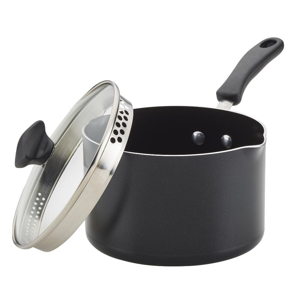 Farberware Nonstick Saucepan With Straining Lid