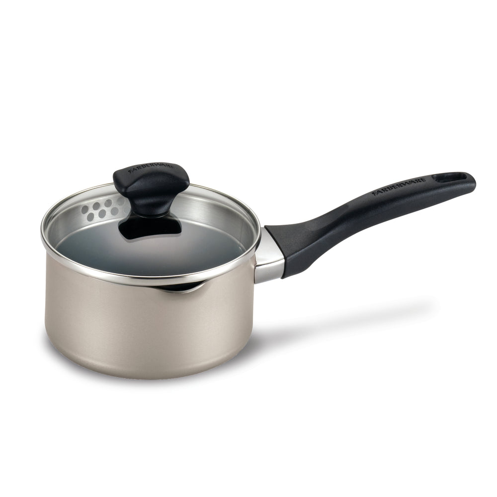 farberware Nonstick Saucepan with Straining Lid