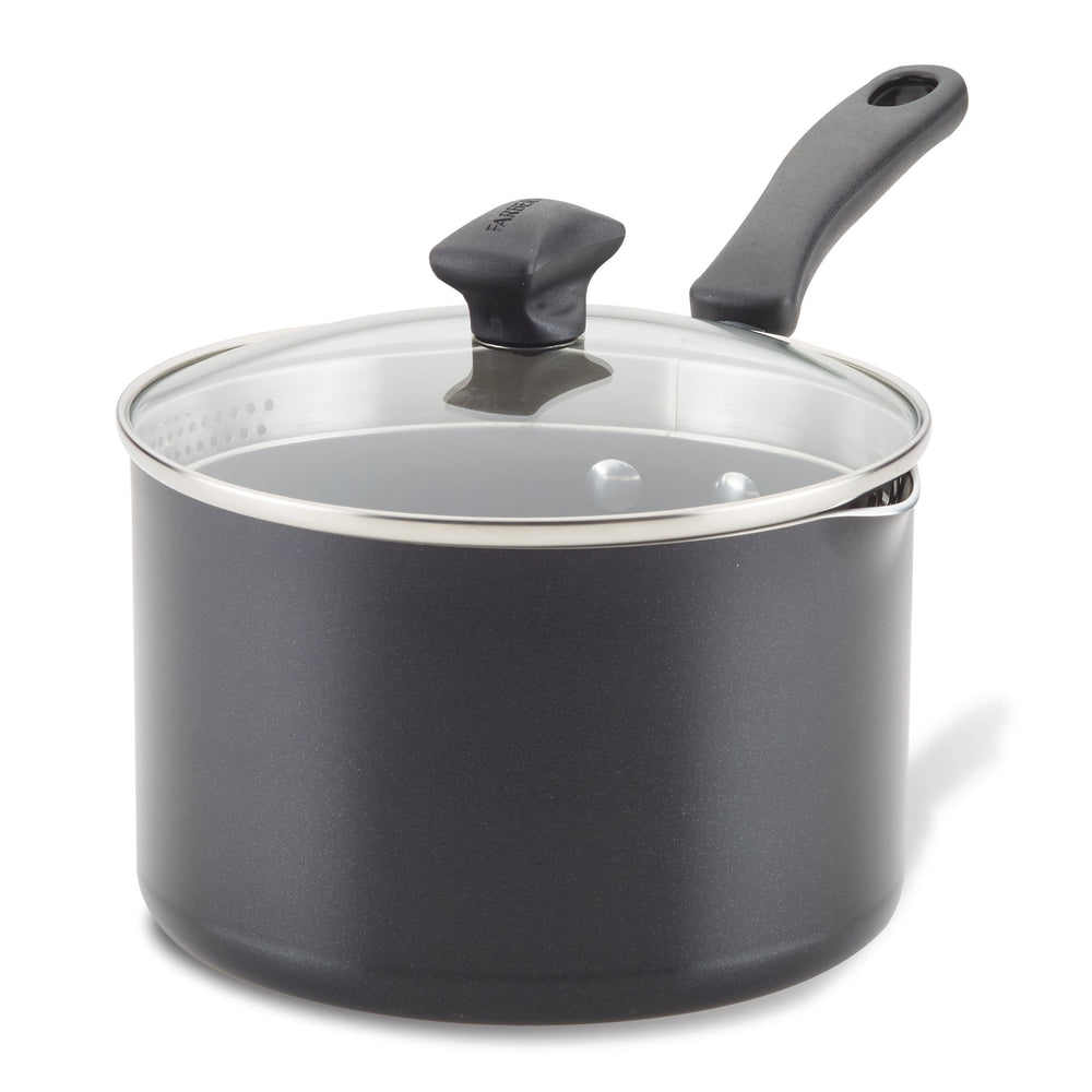 farberware Nonstick Saucepan with Straining Lid