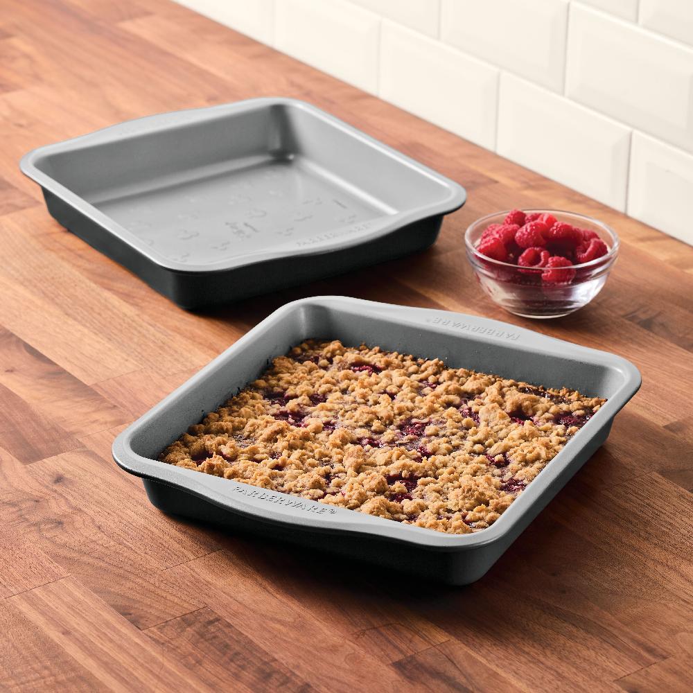 Farberware Two 9-Inch Nonstick Square Cake Pans