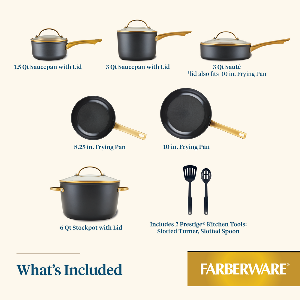 Farberware Forged Induction Ceramic 12-Piece Cookware Set