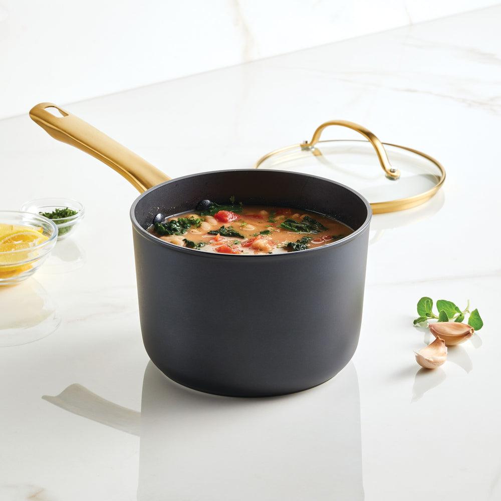 Farberware Forged Induction Ceramic 3-Quart Sauce Pan With Lid