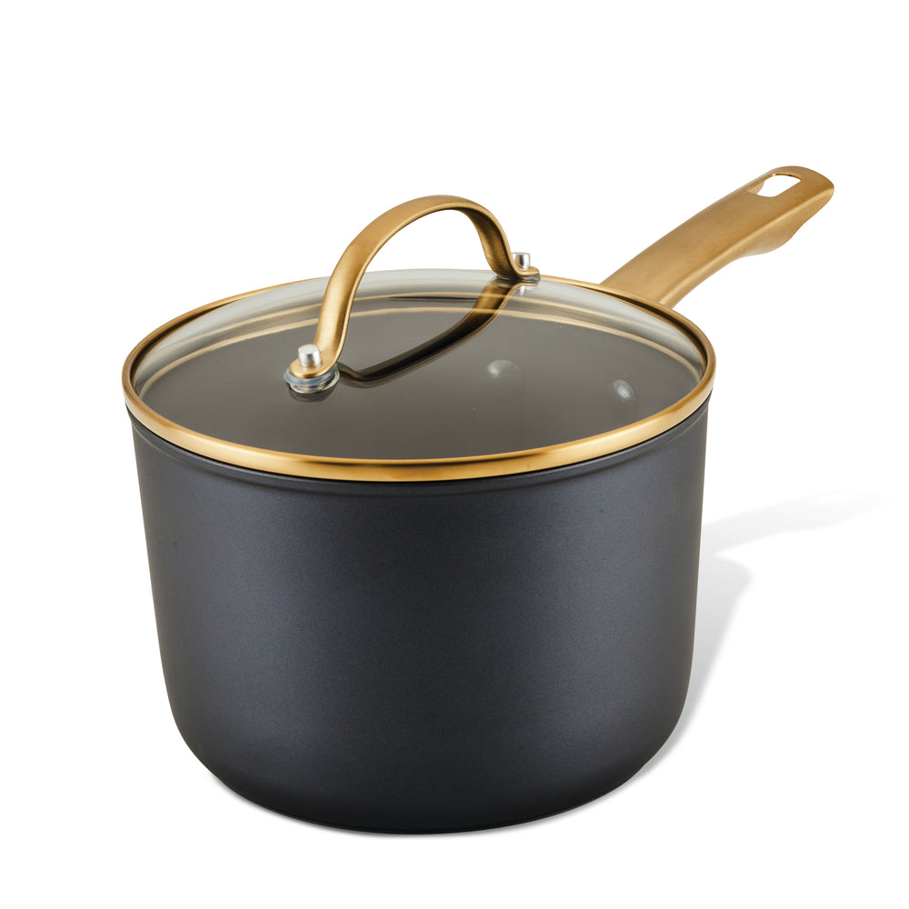 farberware Forged Induction Ceramic 3-Quart Sauce Pan With Lid