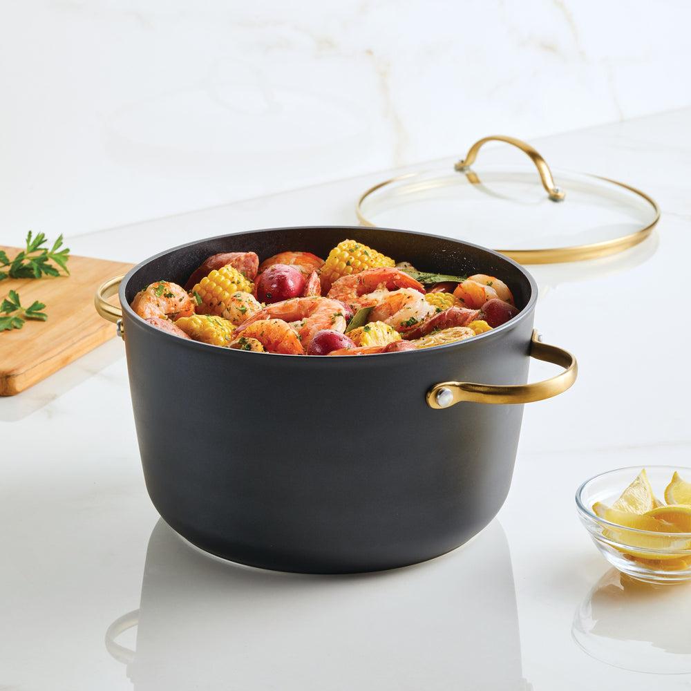 Farberware Forged Induction Ceramic 6-Quart Stockpot With Lid