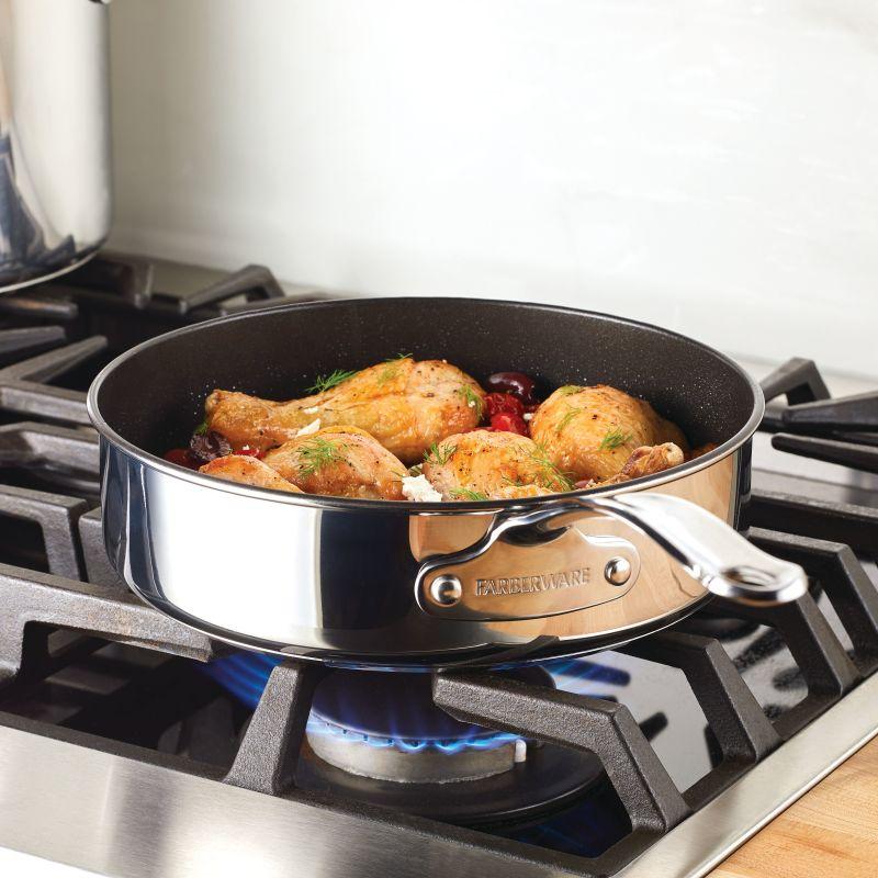 Farberware Millennium Nonstick Stainless Steel 10-Piece Set