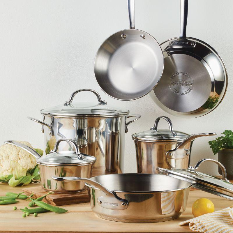 Farberware Millennium Stainless Steel 10-Piece Cookware Set