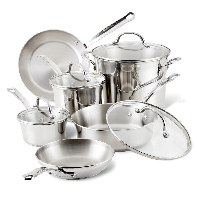 farberware Millennium Stainless Steel 10-Piece Cookware Set