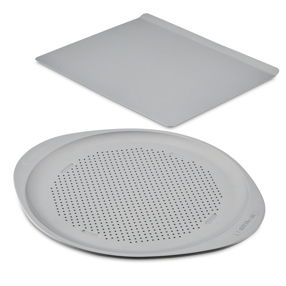farberware Nonstick Baking Sheet and Pizza Crisper Pan Set