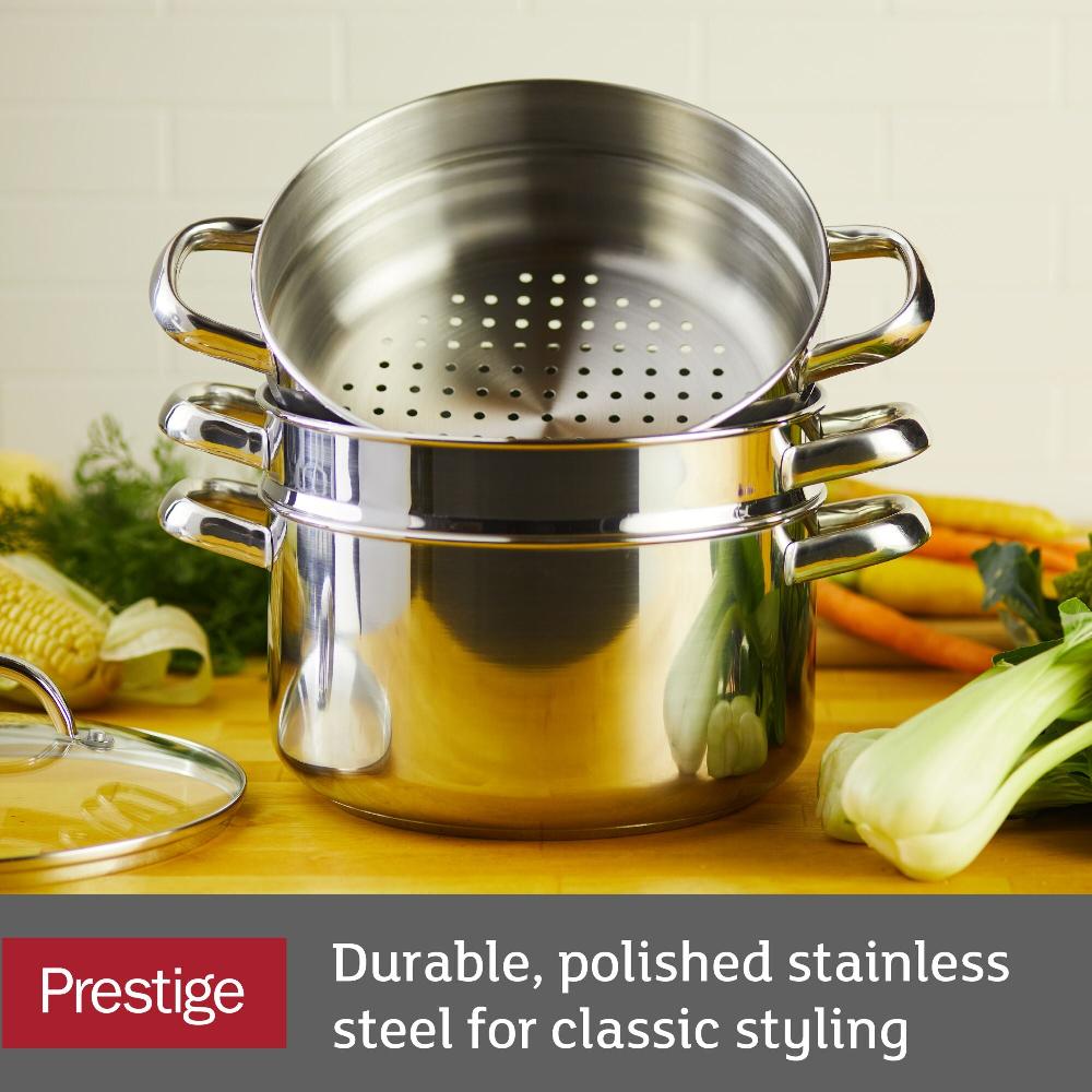 Farberware Stainless Steel 6-Quart Steamer Set With Basket