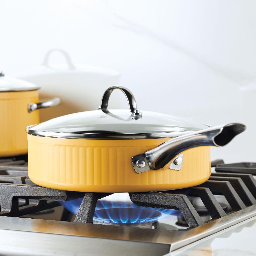 Farberware Style Nonstick Cookware Saute Pan With Lid 3-Quart