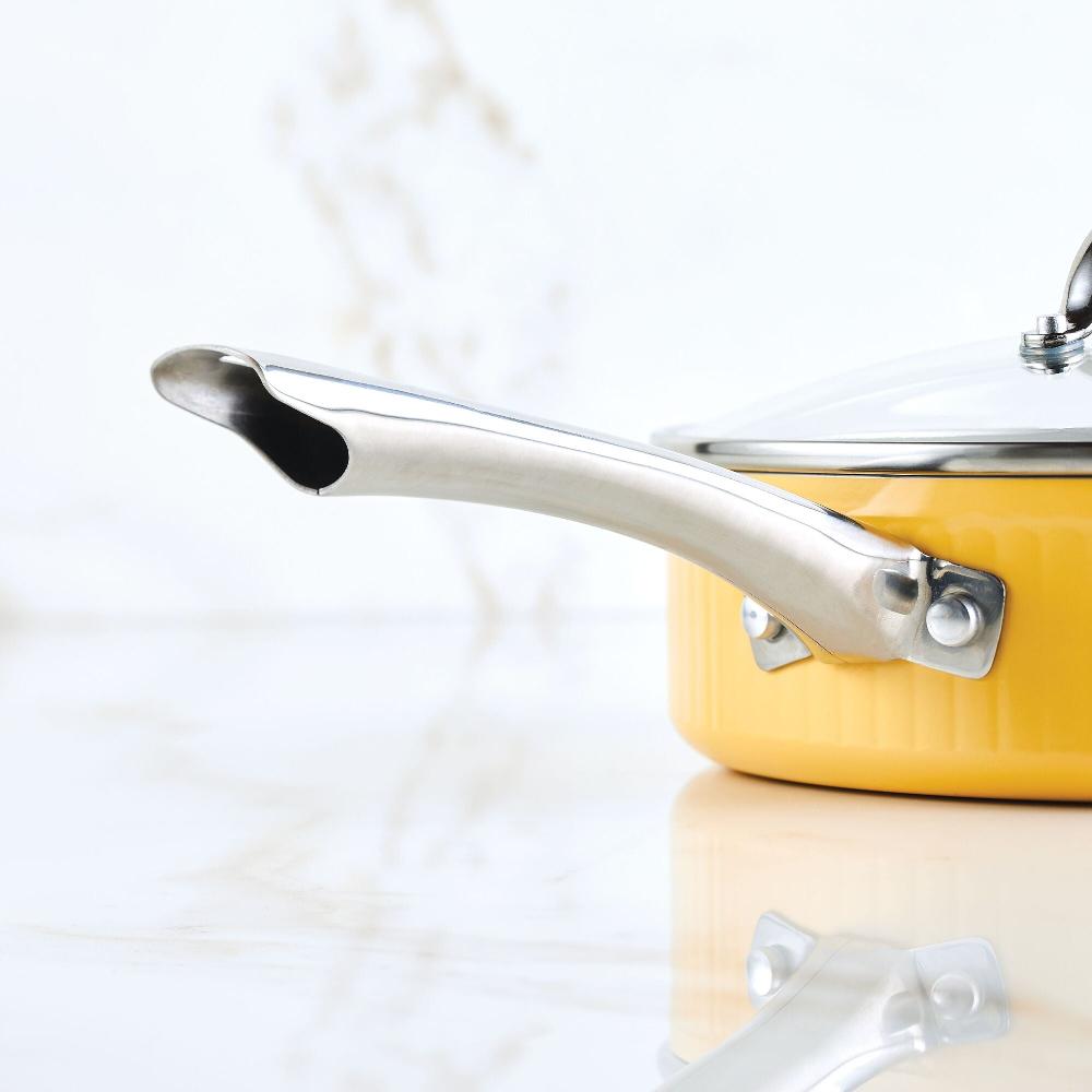 Farberware Style Nonstick Cookware Saute Pan With Lid 3-Quart