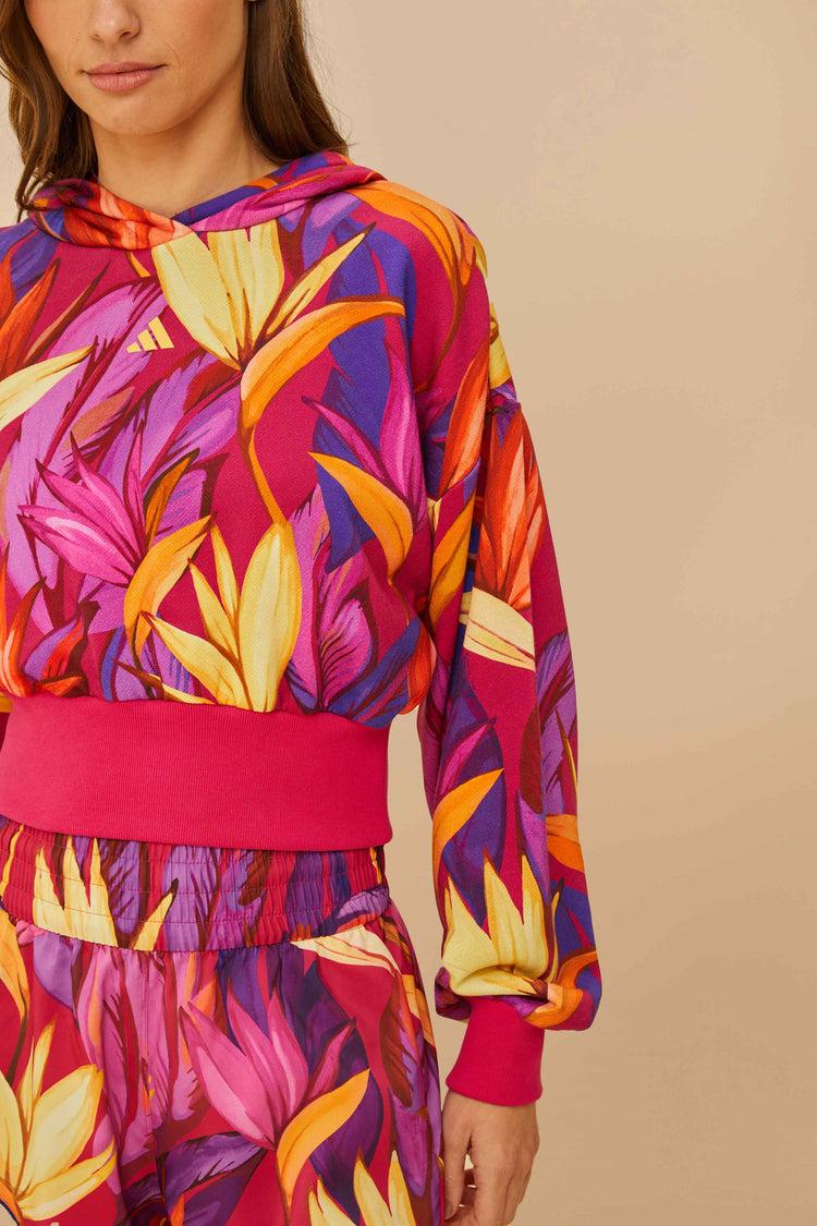 Farm Rio Adidas Birds Of Paradise Bold Pink Jacket PINK