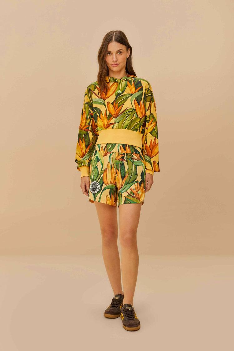 Farm Rio Adidas Birds Of Paradise Semi Spark Jacket YELLOW