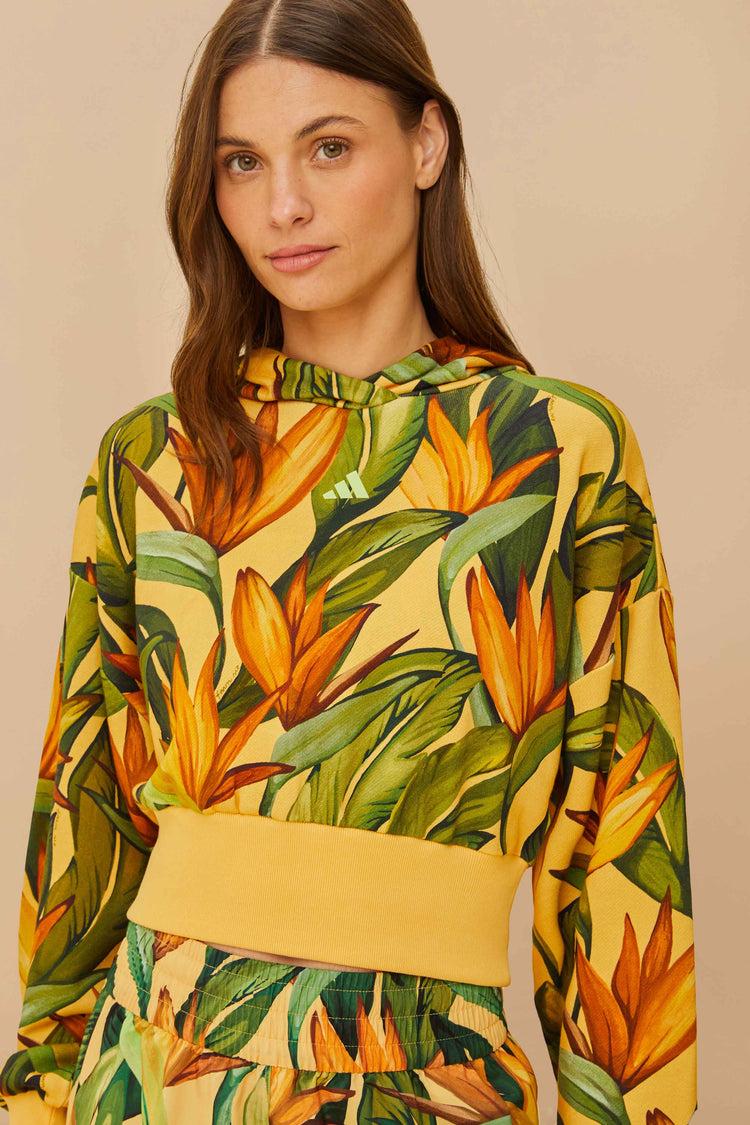 Farm Rio Adidas Birds Of Paradise Semi Spark Jacket YELLOW