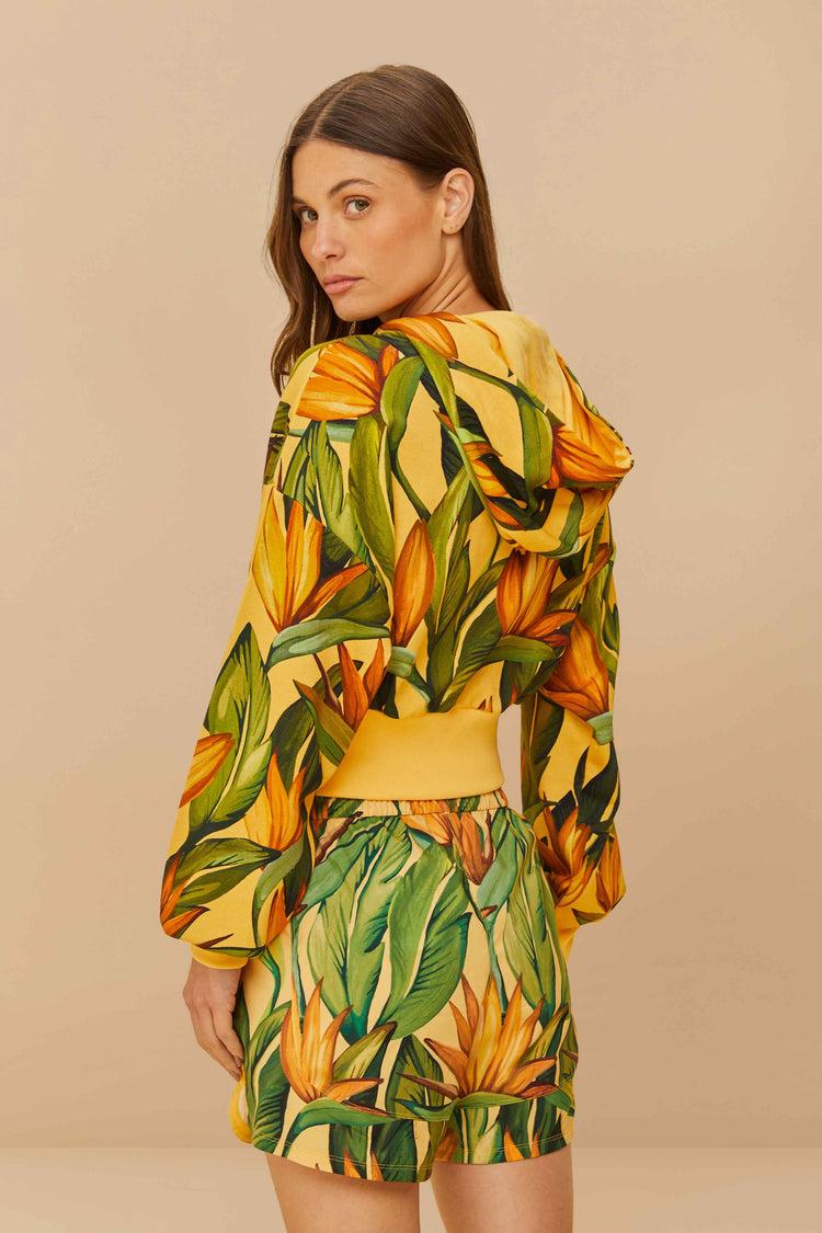 Farm Rio Adidas Birds Of Paradise Semi Spark Jacket YELLOW