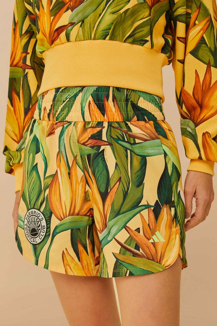 Farm Rio Adidas Birds Of Paradise Semi Spark Short YELLOW