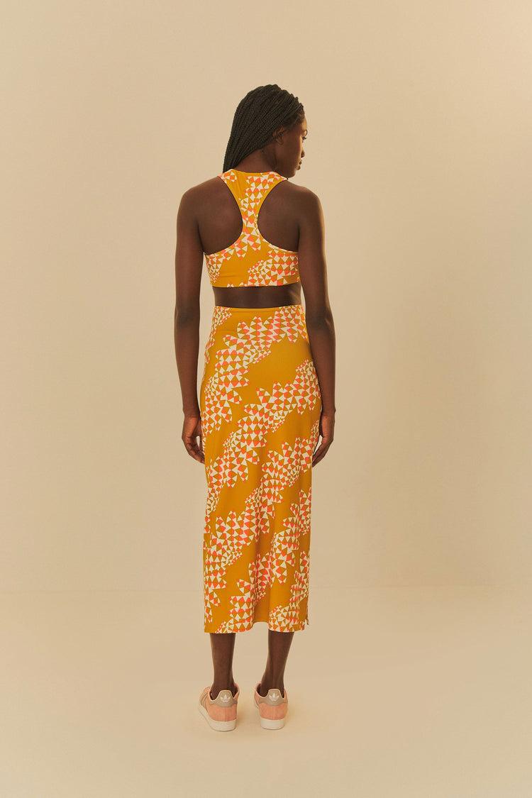 Farm Rio Adidas Farm Psychedelic Wave Green Dress GREEN