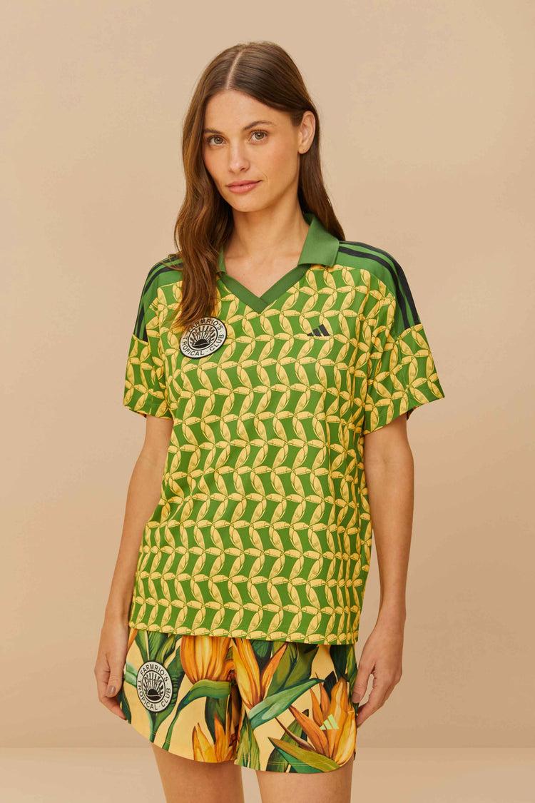 farm rio adidas toucanway sweartshirt crew green GREEN