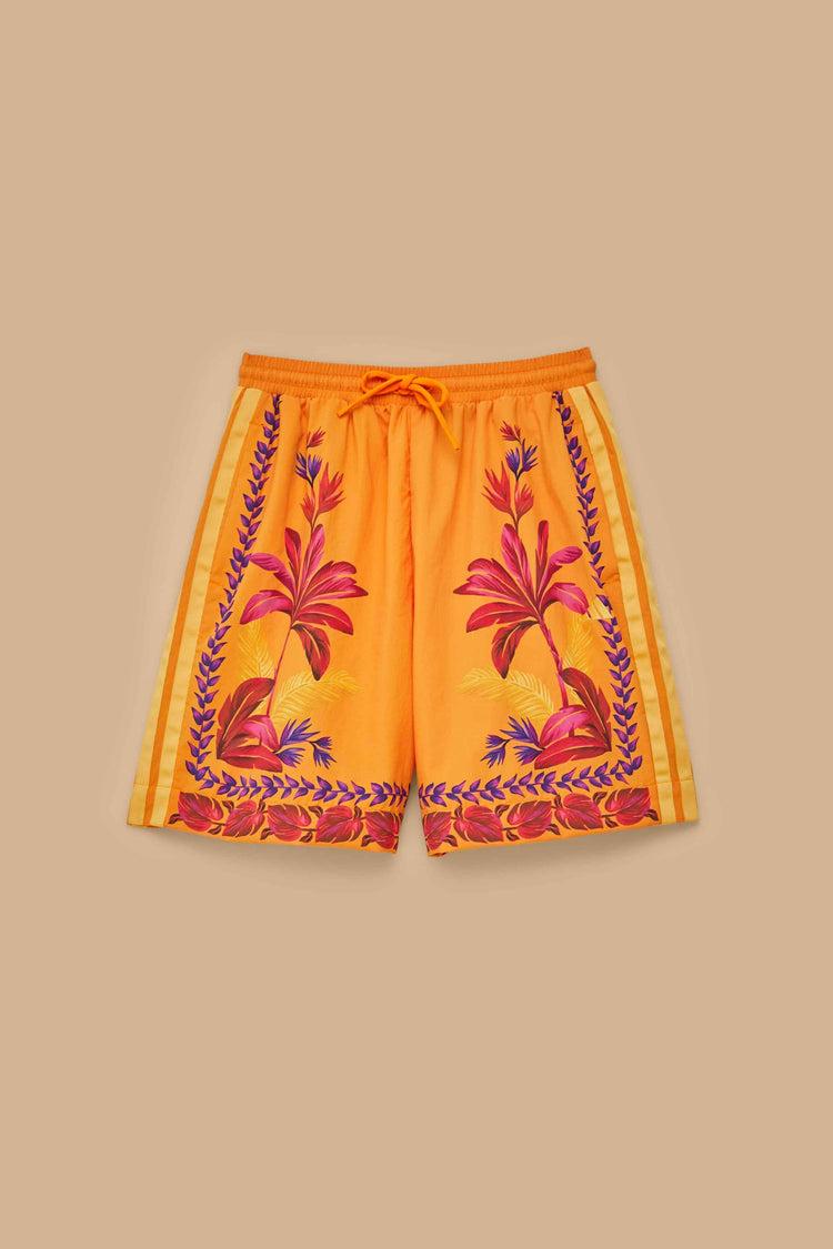 Farm Rio Adidas Tropical Breeze Bright Orange Short ORANGE