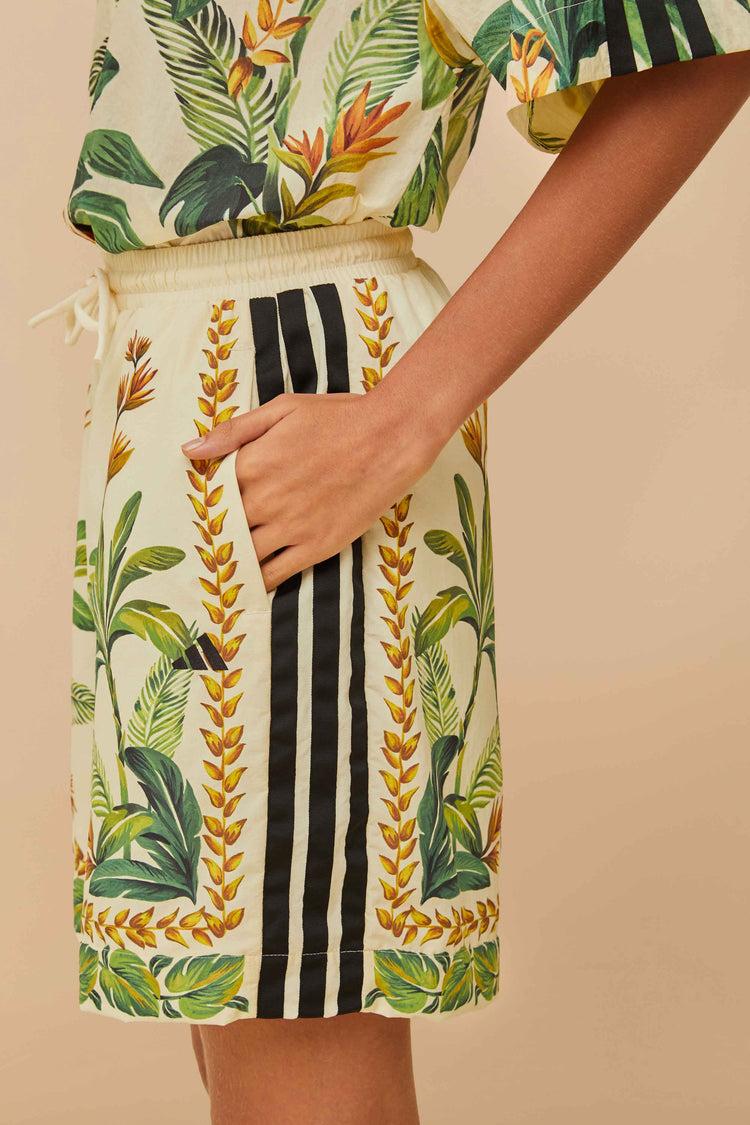 Farm Rio Adidas Tropical Breeze Cream White Short CREAM