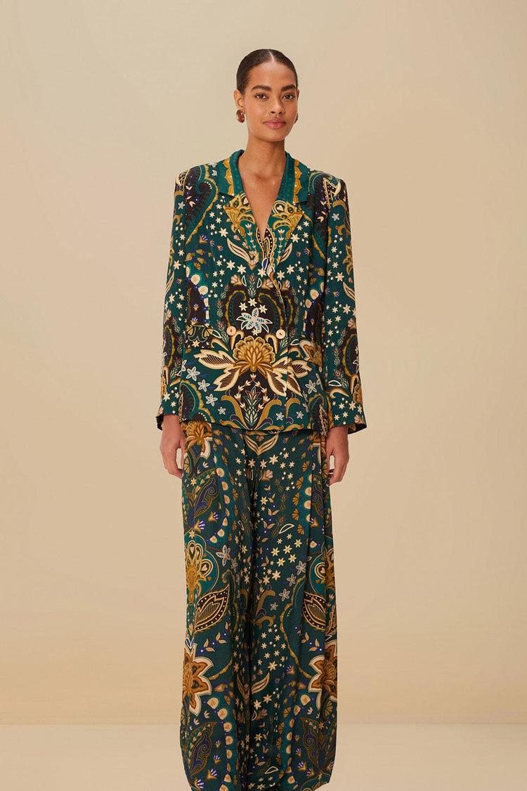 farm rio black jaipur lenzing™ ecovero™ viscose flare pants JAIPUR BLACK farm rio black jaipur lenzing™ ecovero™ viscose flare pants JAIPUR BLACK