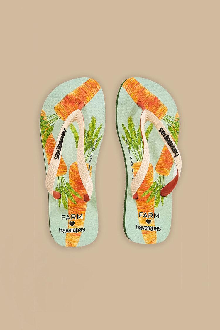farm rio blue carrots havaianas sandals BLUE CARROTS