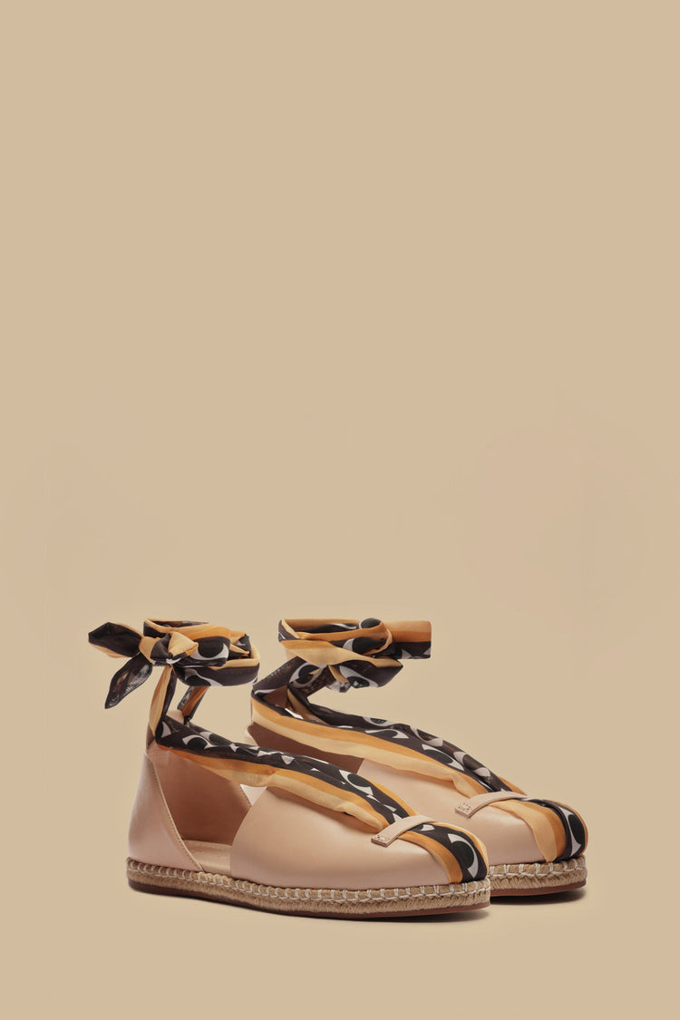 Farm Rio Blush Lace Up Espadrille Sandal BLUSH PINK