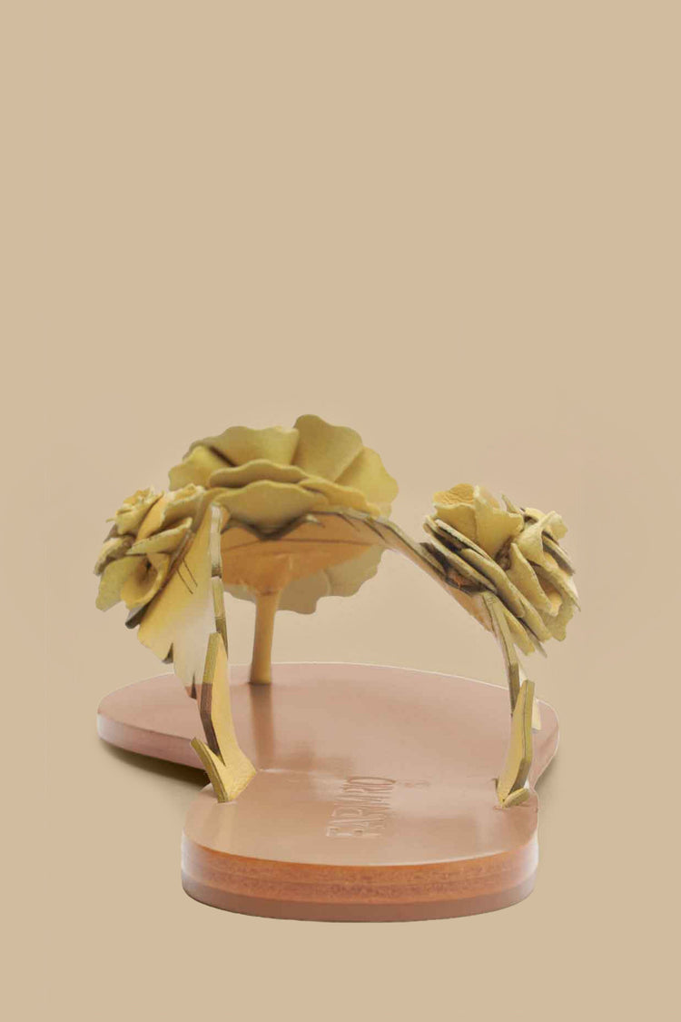 Farm Rio Buttermilk Blooming Flat Sandal BUTTERMILK