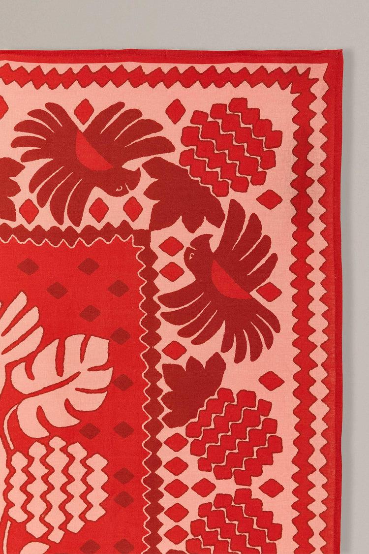 Farm Rio Day And Night Scarves Go Tropical Tablecloth MULTI