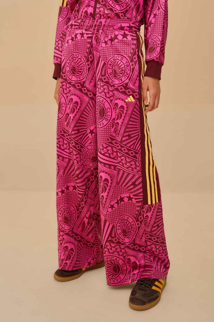 Farm Rio Adidas Tropical Club Pink Pants FUCHSIA