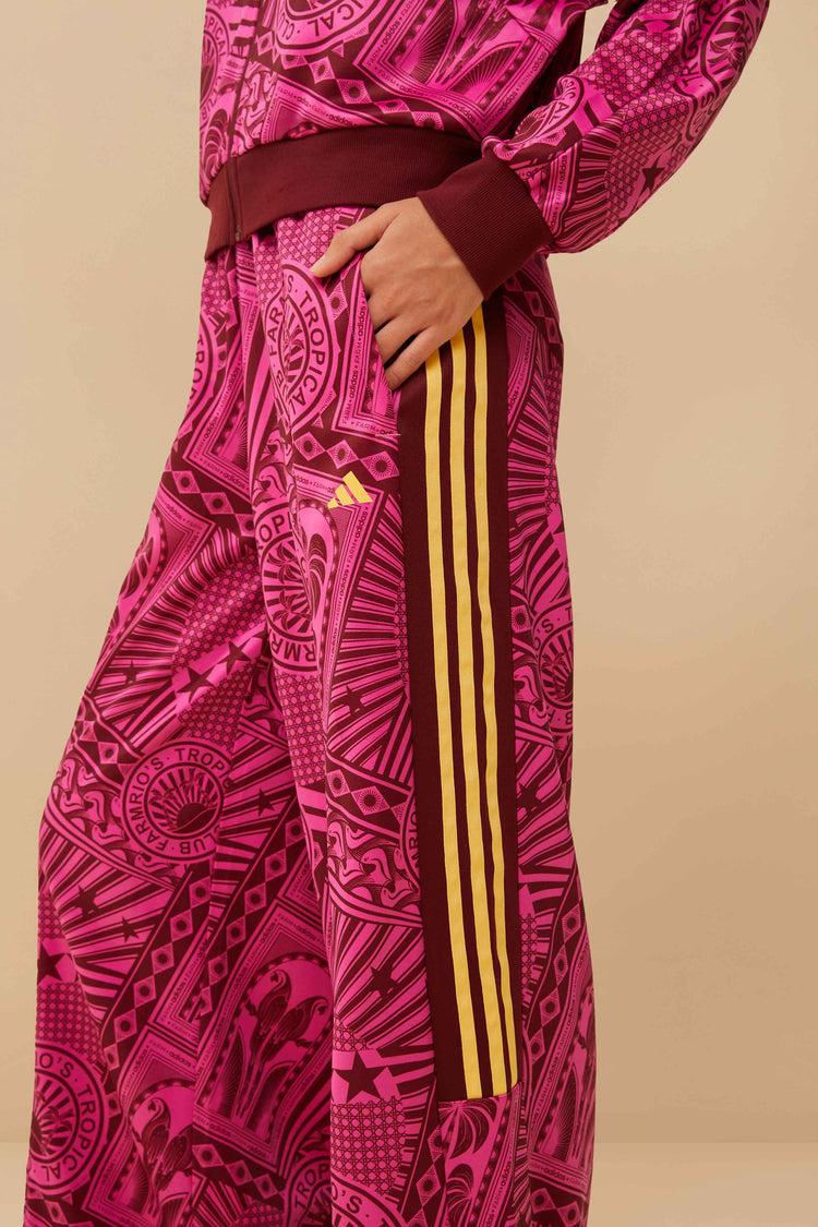 Farm Rio Adidas Tropical Club Pink Pants FUCHSIA