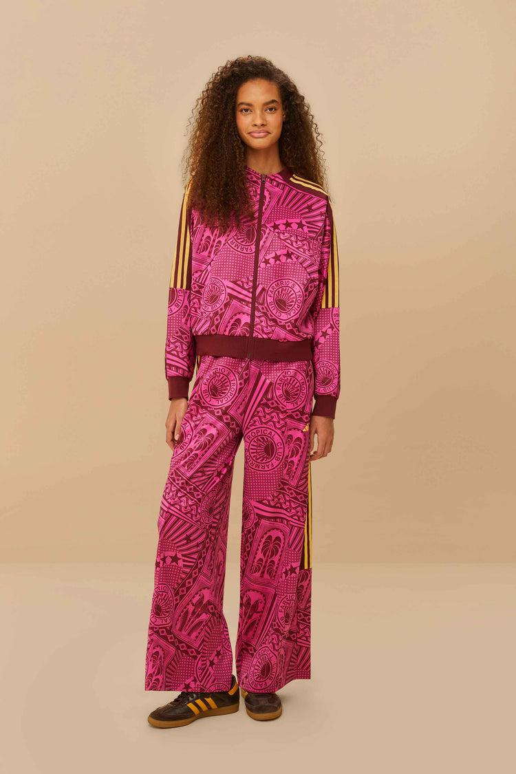farm rio adidas tropical club pink pants FUCHSIA