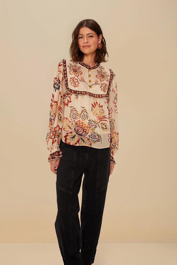 Farm Rio Black Denim Pants BLACK DENIM