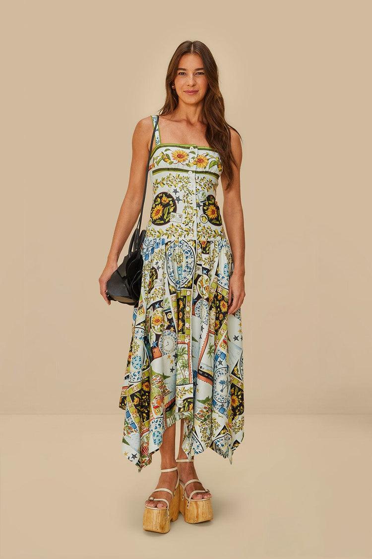 Farm Rio Black Leather Flower Bag BLACK