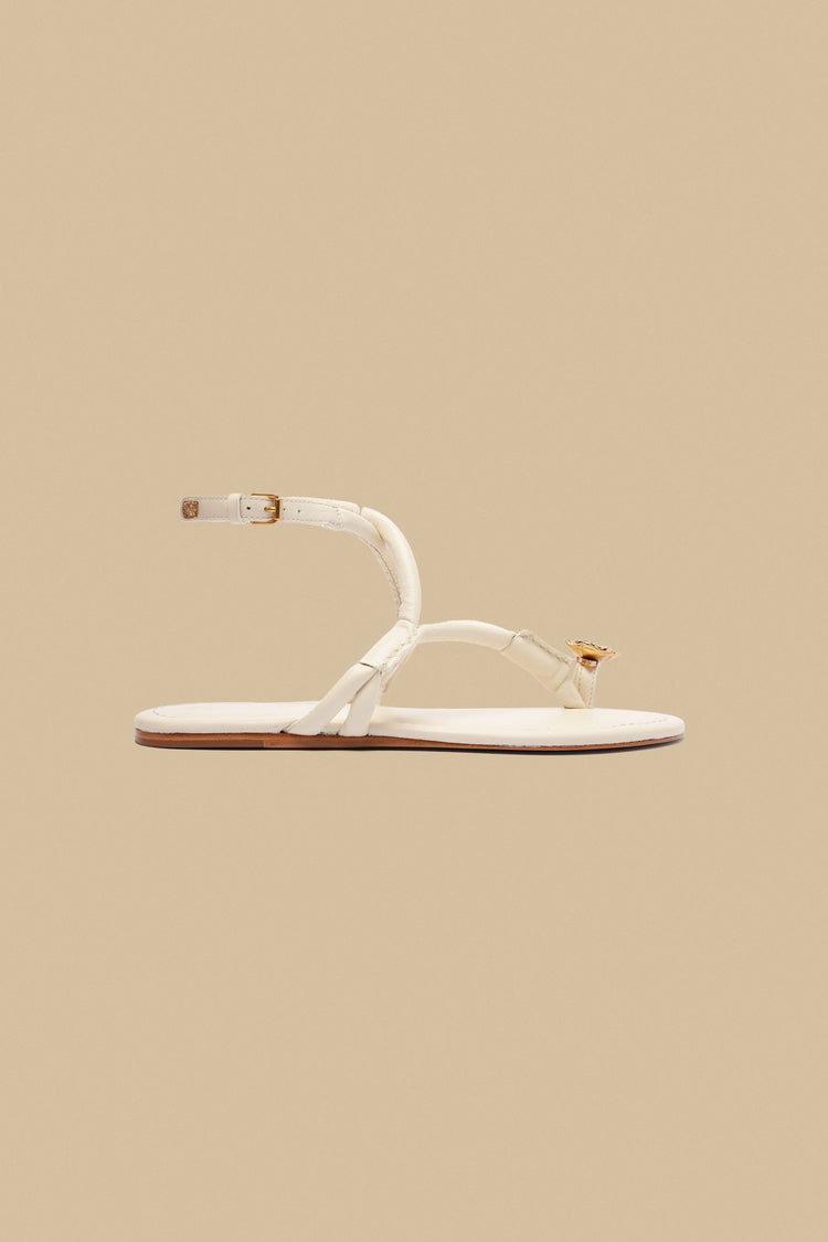 farm rio ivory toe ring strappy sandal IVORY