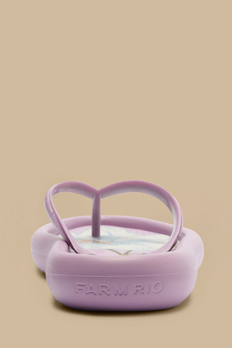 Farm Rio Lavander Canoe Flip Flop LAVANDER