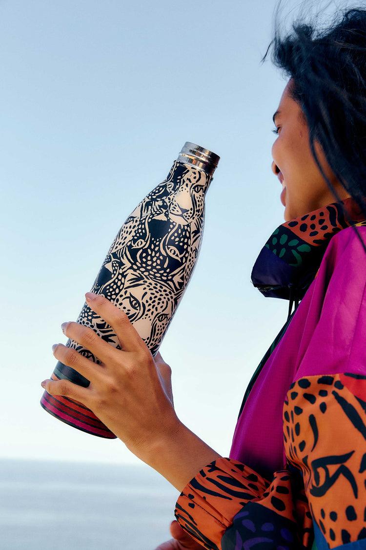 farm rio midnight b&w leopards bottle MULTI