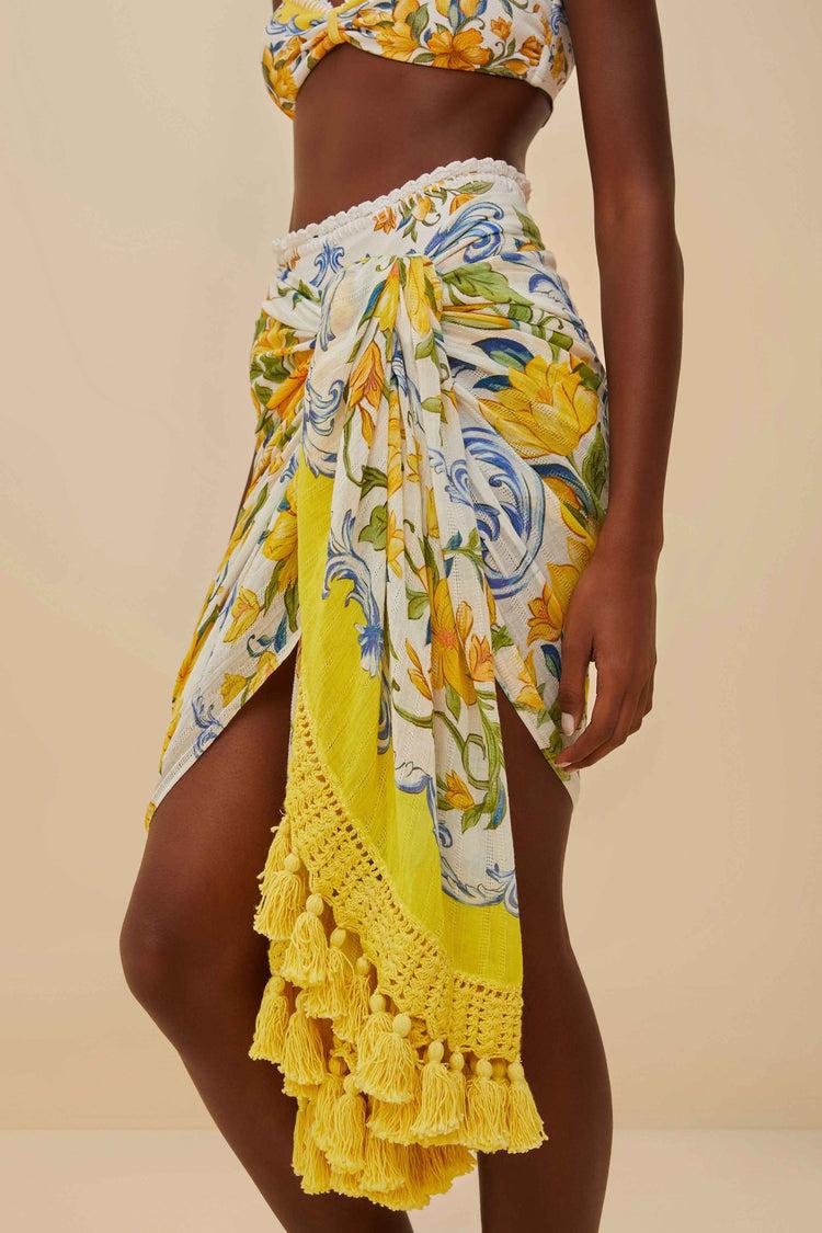 Farm Rio Off-white Sicily Sarong SICILY OFF-WHITE