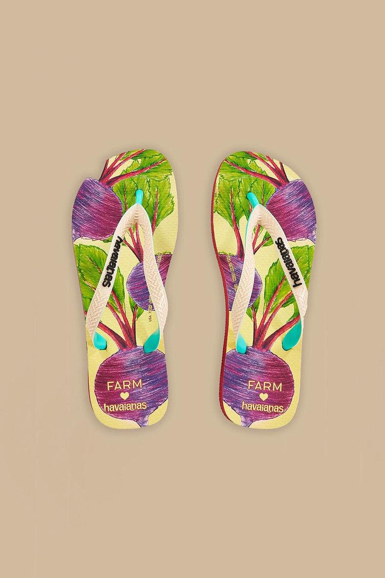 farm rio radish havaianas sandals RADISH