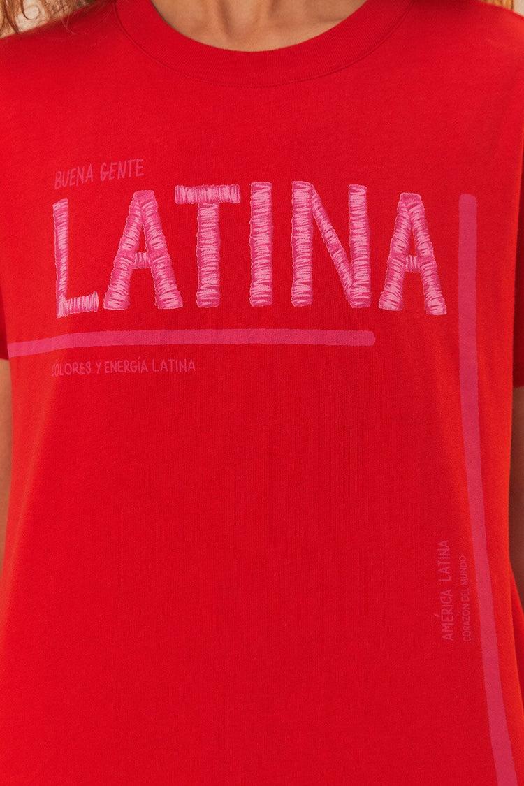 Farm Rio Red Latina T-shirt RED