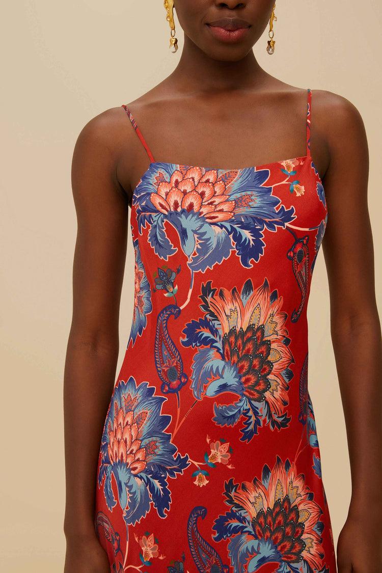 Farm Rio Red Luang Lenzing™ Maxi Dress LUANG RED