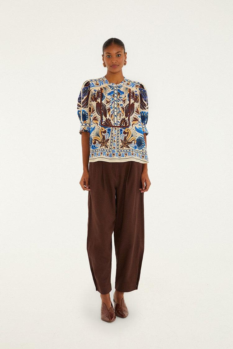 Farm Rio Sand Nature Land Blouse NATURE LAND SAND