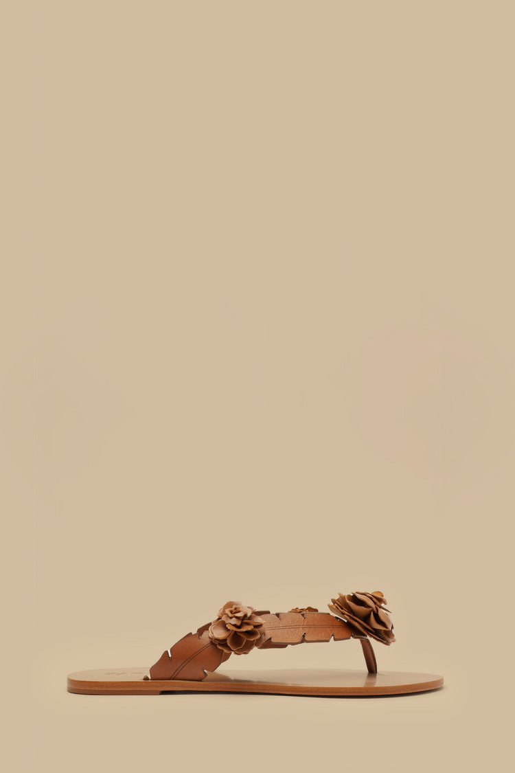 farm rio tan blooming flat sandal TAN