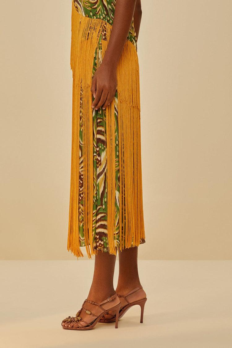 Farm Rio Tan High Heel Beads Sandal TAN