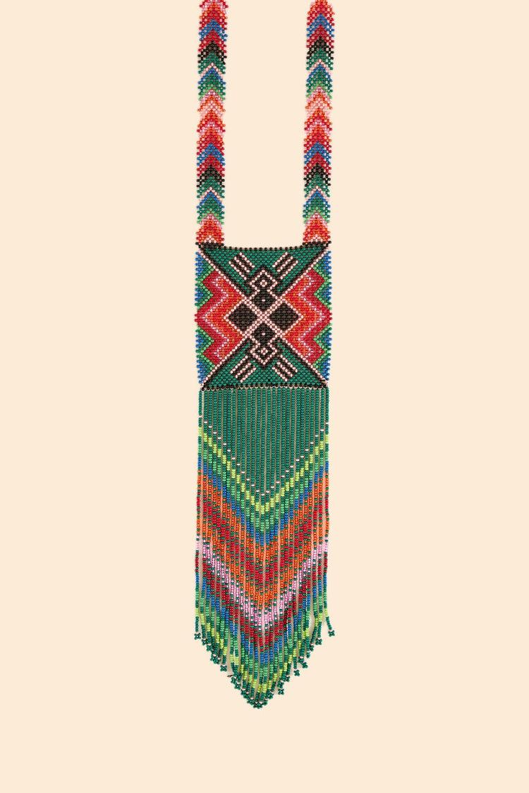Farm Rio Yawanawa Maxi Beaded Necklace MULTI