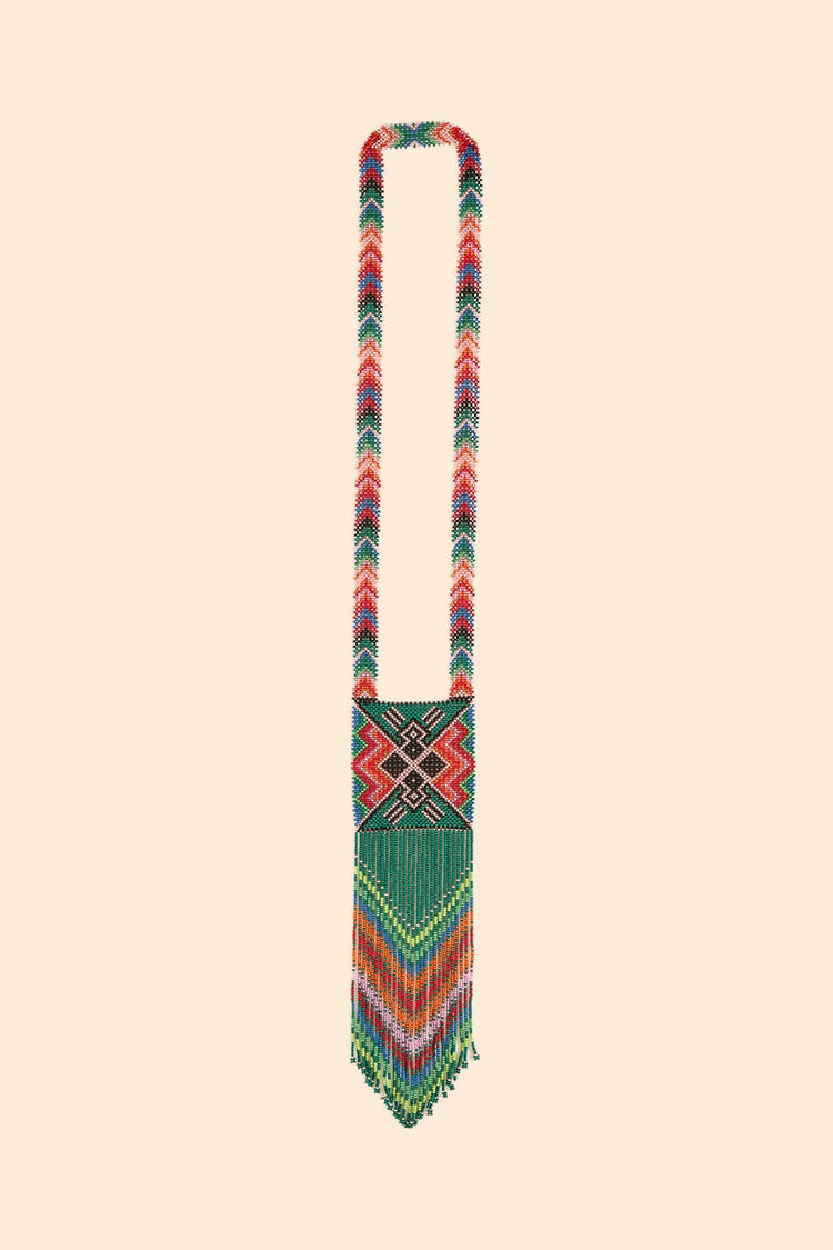 Farm Rio Yawanawa Maxi Beaded Necklace MULTI