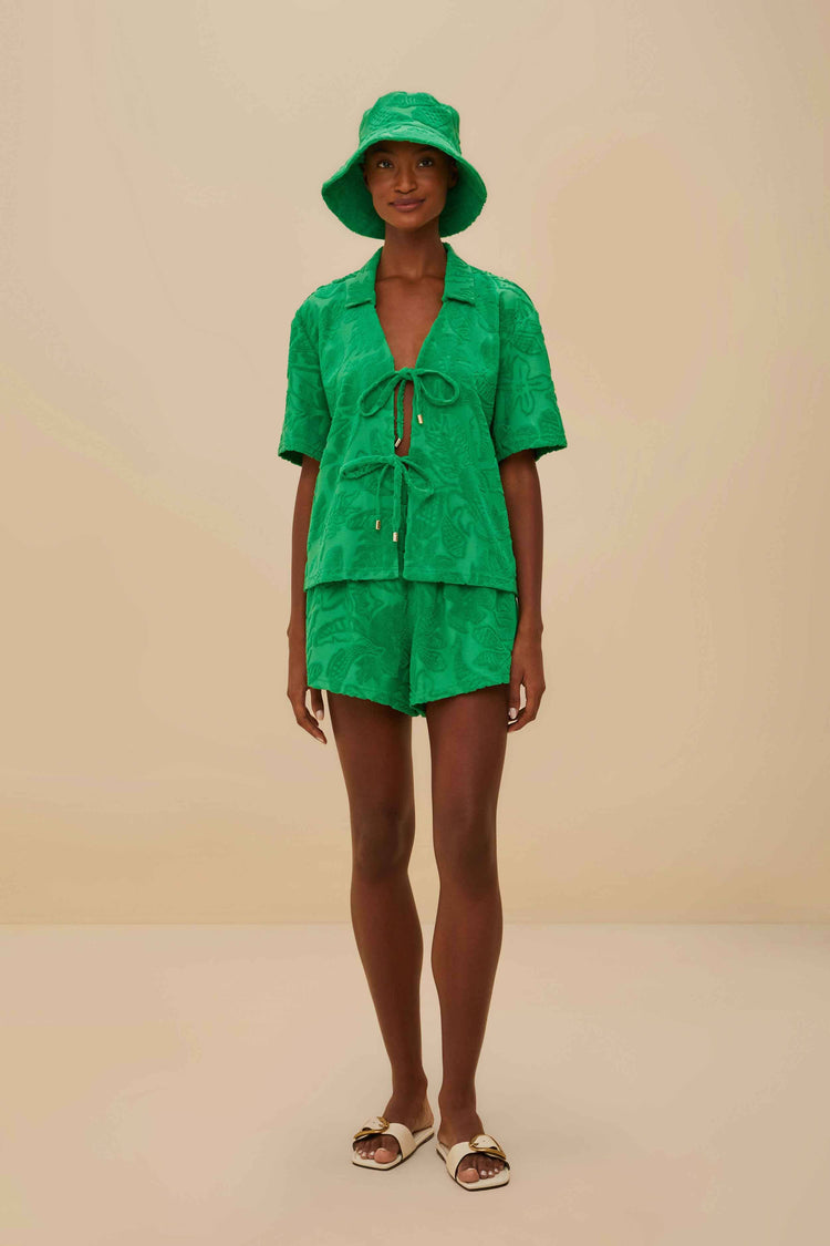 Farm Rio Green River Nature Towel Hat RIVER NATURE GREEN