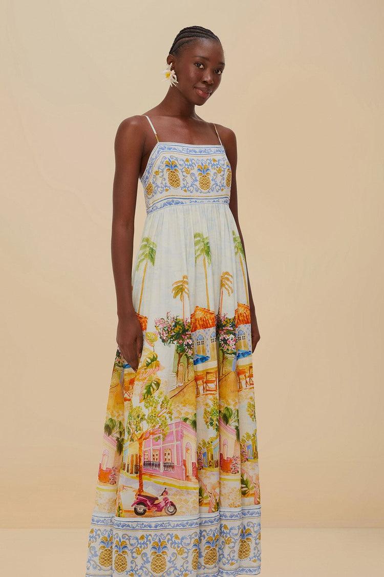 Farm Rio Multicolor Aracati Maxi Dress ARACATI MULTICOLOR