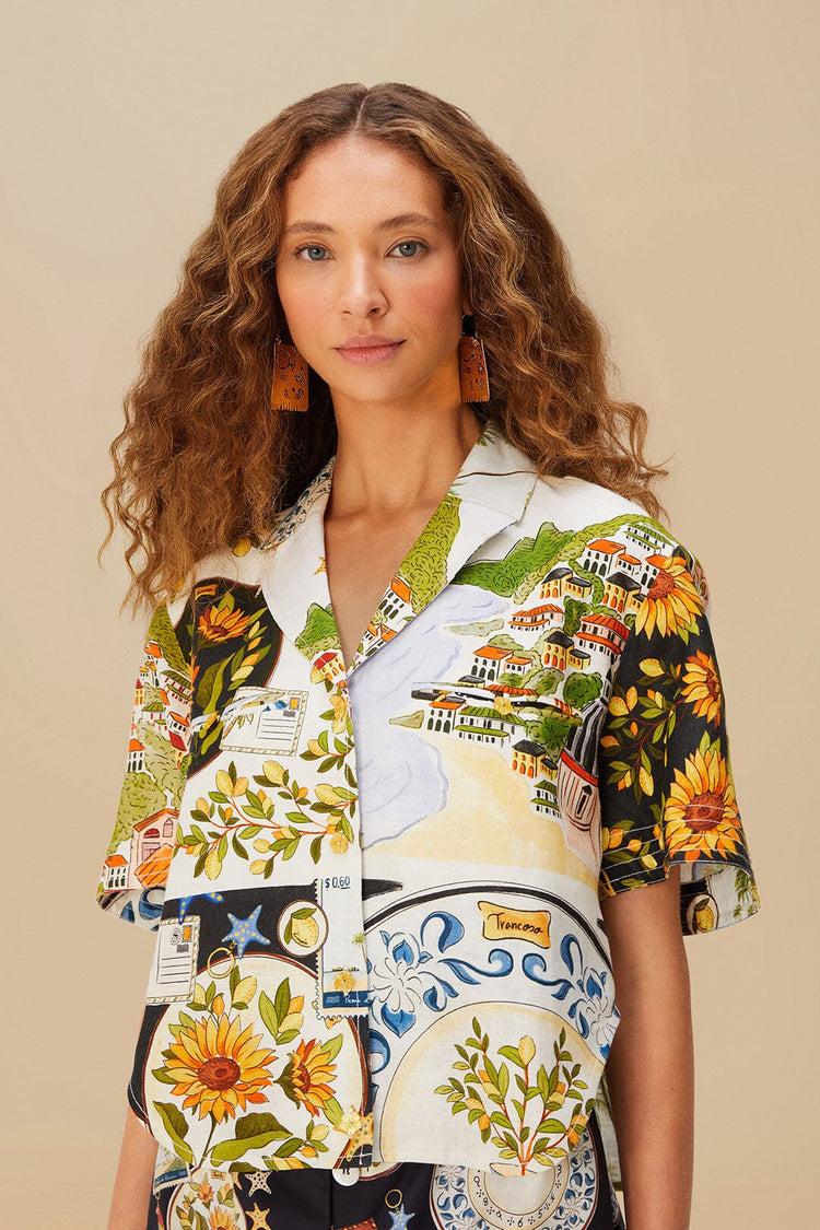 farm rio multicolor latin trip scarves euroflax™ premium linen crop shirt LATIN TRIP SCARVES MULTICOLOR farm rio multicolor latin trip scarves euroflax™ premium linen crop shirt LATIN TRIP SCARVES MULTICOLOR