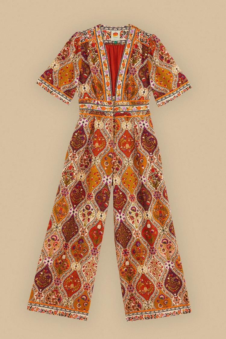 Farm Rio Multicolor Romantic Nature Jumpsuit ROMANTIC NATURE MULTICOLOR